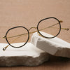 Whitney Titanium Geometric Glasses Frame