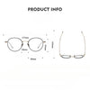 Steele Titanium Vintage Round Eyeglasses Frame