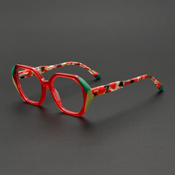 Eaddy Retro Geometric Acetate Eyeglasses Frame
