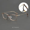 Voos same 202509 glasses frame Shenzhen wholesale, plate titanium frame trendy glasses can be equipped with myopia IP electroplating