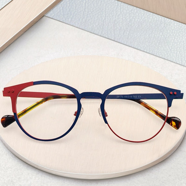 Destry Retro Hand Made Alloy Glasses Frame