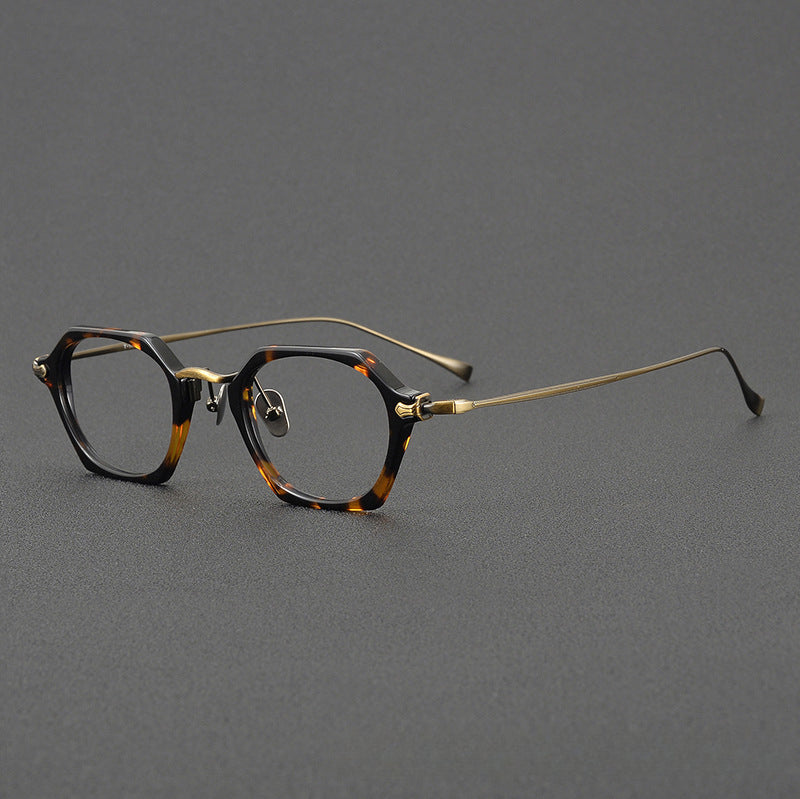 Tosta Vintage Titanium Polygon Glasses Frame – Jollynova