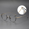 Steele Titanium Vintage Round Eyeglasses Frame