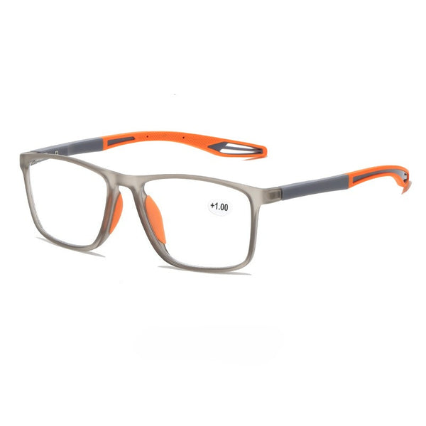 Sports TR Square Frame Ultra-Light Anti-Blue Light Multi-Focus Photochromic Reading Glasses