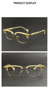 Shenzhen eyebrow glasses frame male Croxing same plate glasses 81086 fashionable large frame pure titanium glasses frame female
