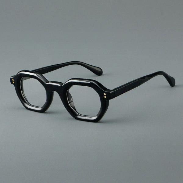 Pabon Vintage Geometric Acetate Glasses Frame