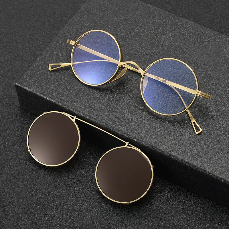 Monroe Titanium Round Clip-ons Sunglasses – Jollynova