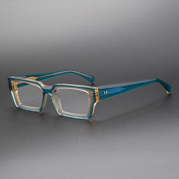 Piller Retro Rectangle Acetate Glasses Frame