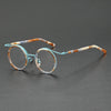 Mika Titanium Vintage Round Eyeglasses Frames