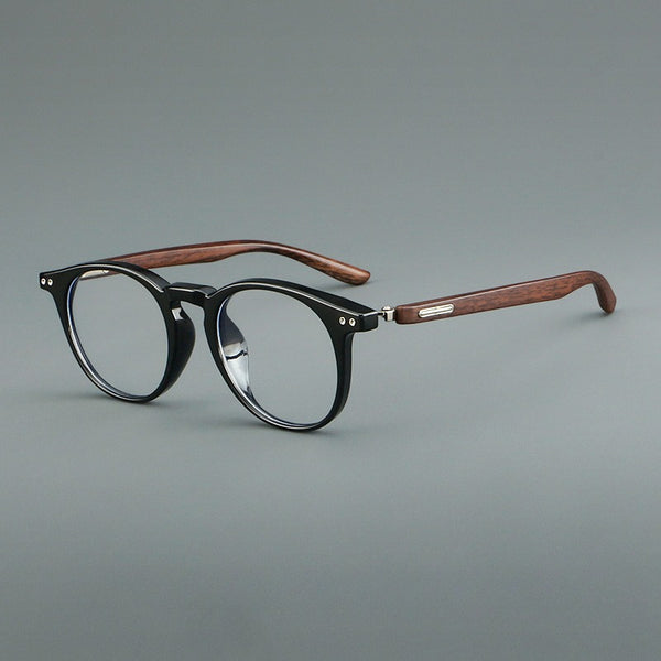 Cross-border retro wood grain leg frame 00363 fashion trend glasses Danyang spot wholesale can be matched with myopia presbyopia