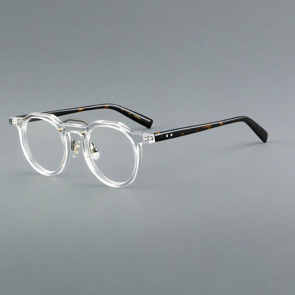 Ron Retro Round Acetate Glasses Frame