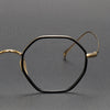 Quan Titanium Geometric Glasses Frame