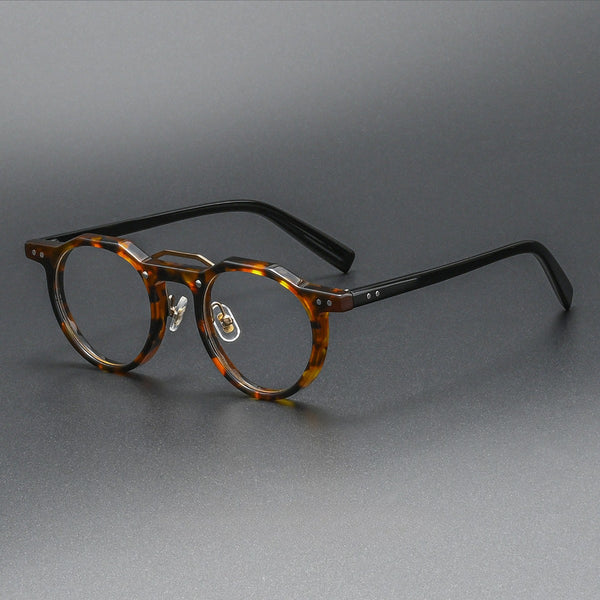 Ron Retro Round Acetate Glasses Frame