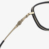 Nelly Business Square Titanium Double-bridge Glasses Frame