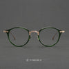 Jeron Retro Oval Titanium Glasses Frame