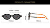 New fashion oval frame glasses frame men's and women's retro posing anti-blue light flat glasses nerd flat glasses