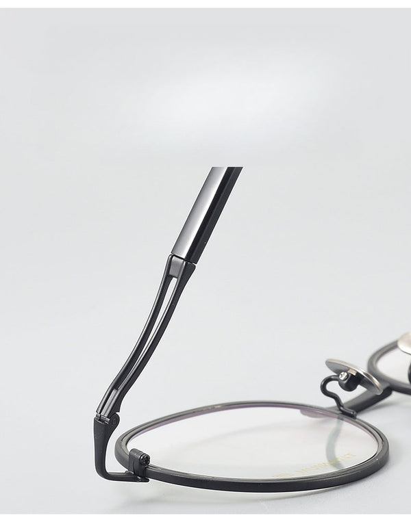 Methone Titanium Vintage Round Eyeglasses Frames
