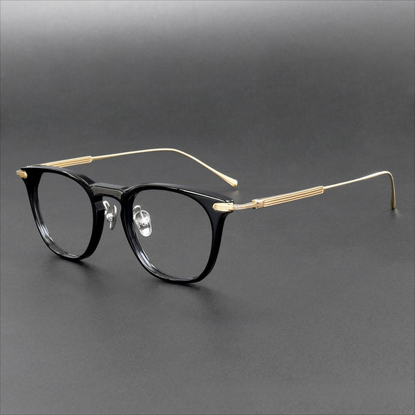 Trent Vintage Square Titanium Eyeglasses Frame