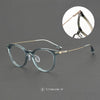 Retro plate gradual change color glasses frame 202511 fashionable and comfortable Internet celebrity anti-blue glasses can be equipped with myopia