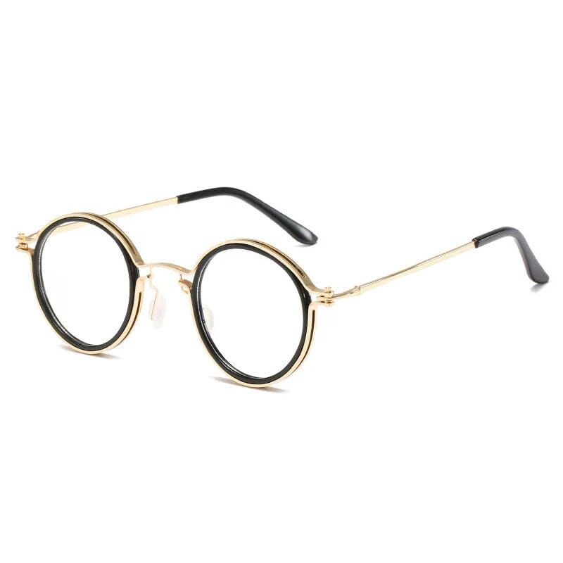 Kay Retro Round Optical Metal Glasses Frame – Jollynova