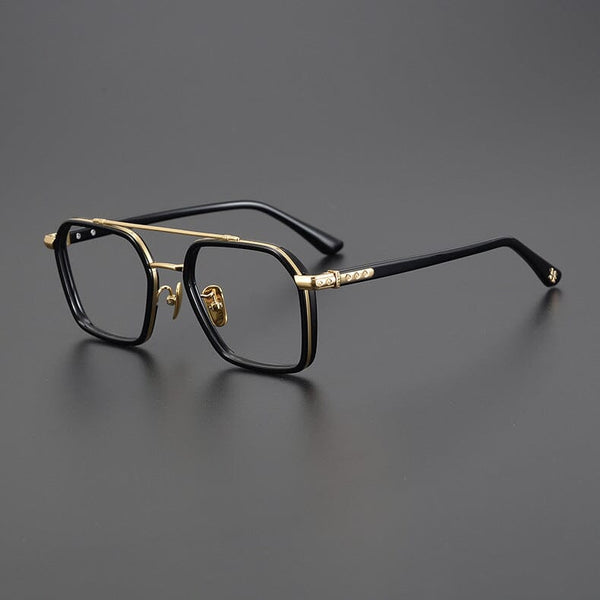 Keller Ultralight Vintage Double Bridge Titanium Glasses Frame
