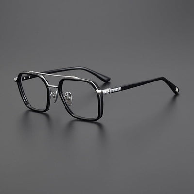 Keller Ultralight Vintage Double Bridge Titanium Glasses Frame – Jollynova