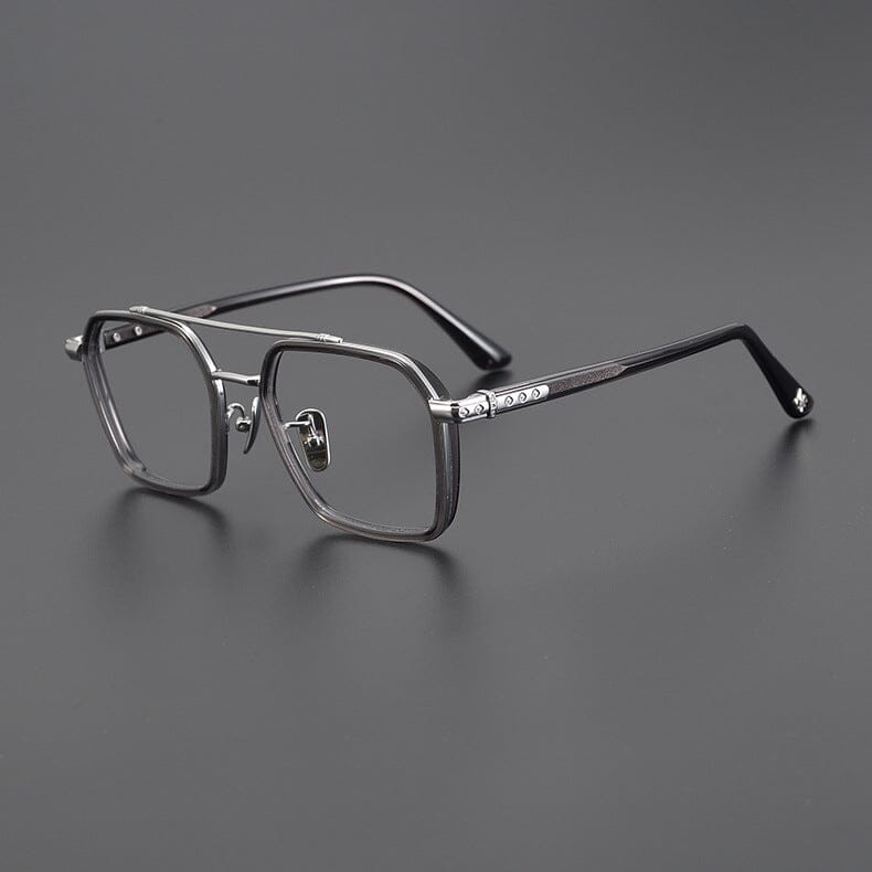Keller Ultralight Vintage Double Bridge Titanium Glasses Frame – Jollynova