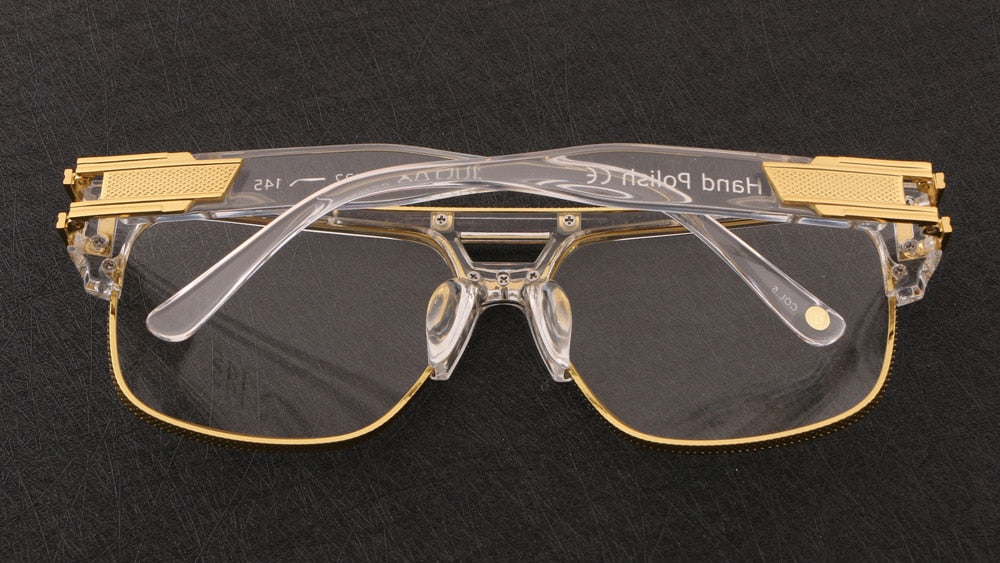 Jollynova Prescription Glasses Ken Oversized Luxury Squre Metal ...