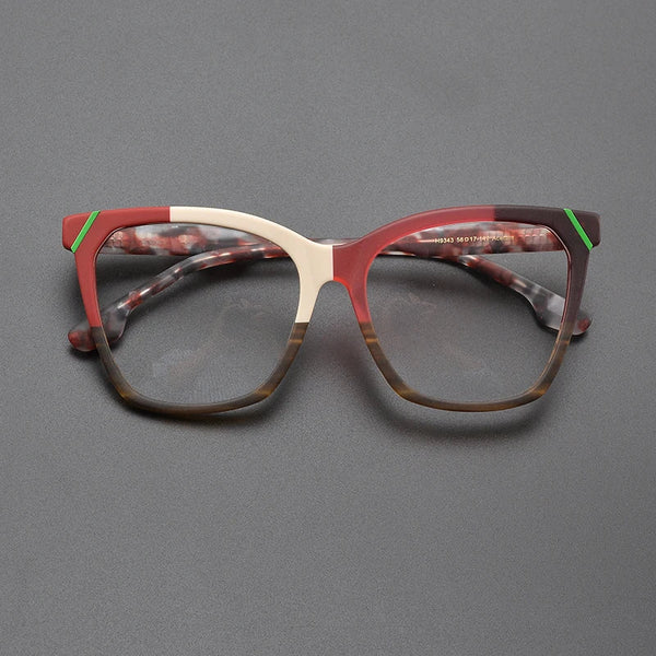 Olita Multicolor Square Acetate Glasses Frame