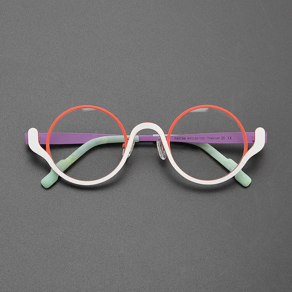 Jolly Frame Ollie Small Round Titanium Glasses Frame – Jollynova