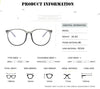 Kara Women Oversized Eyeglasses Anti Blue Light Glasses Frame