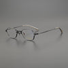 Reid Retro Rectangle Titanium Glasses Frame