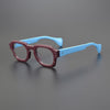 Rotonya Acetate Retro Square Glasses Frame