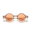 Zoba Round Titanium Glasses Frame With Magnetic Sunglasses Clips