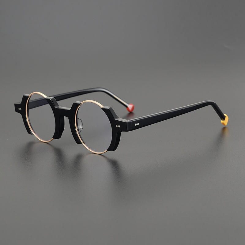 Sinjin Round Acetate Personalized Eyeglasses Frames – Jollynova