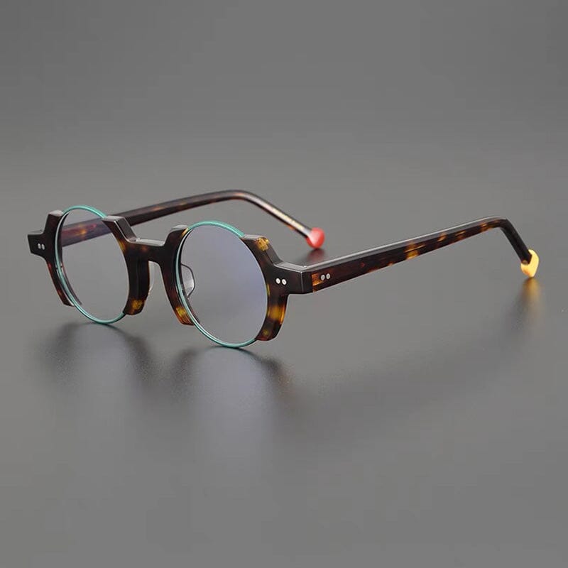 Jolly Frame Sinjin Round Acetate Personalized Eyeglasses Frames – Jollynova