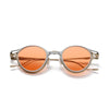 Velev Oval Titanium Glasses Frame With Magnetic Sunglasses Clips