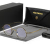 Monroe Titanium Round Glasses Frame