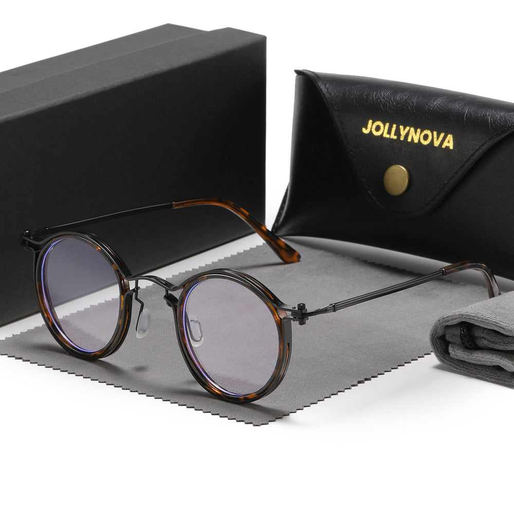 Jolly Frame Kay Retro Round Optical Metal Glasses Frame – Jollynova