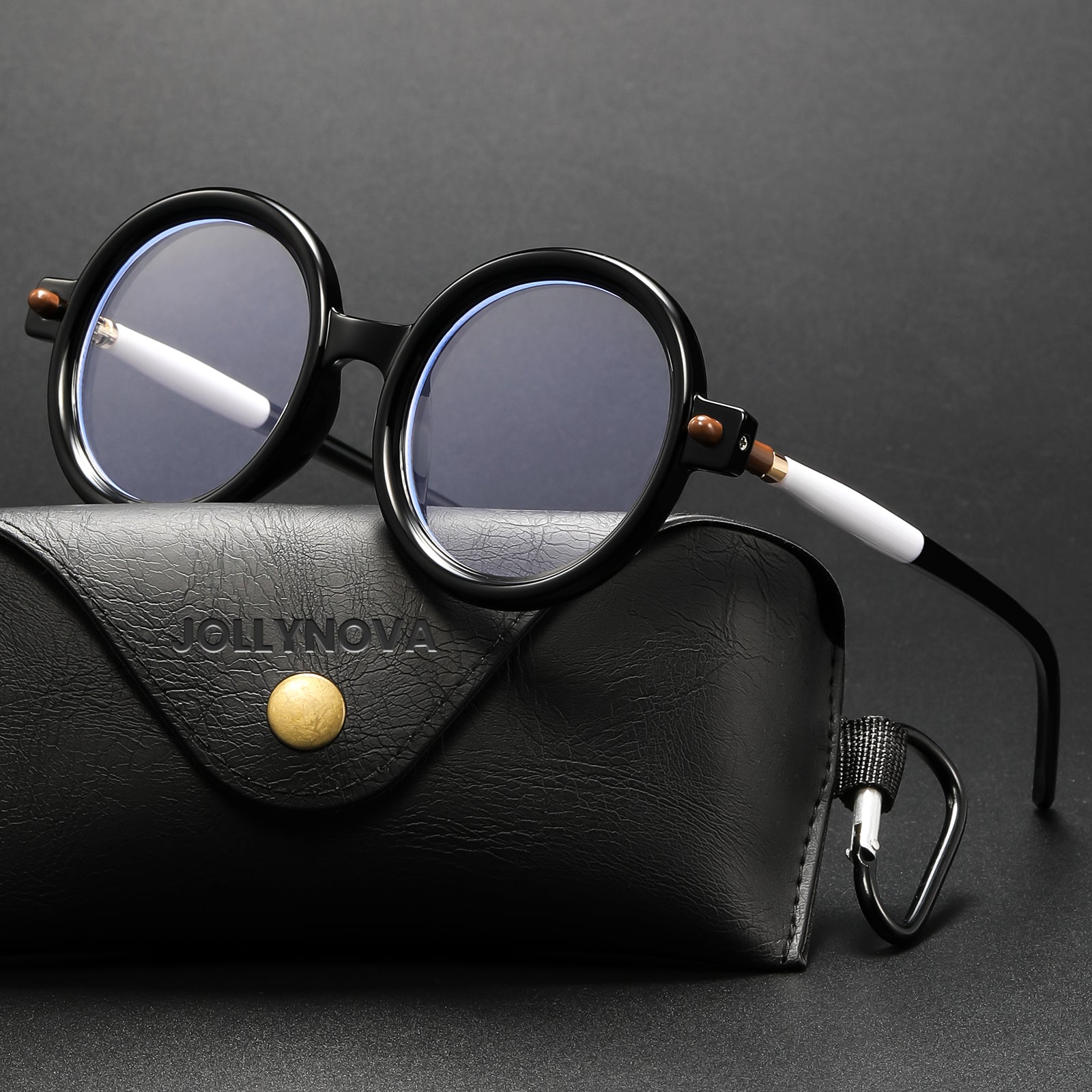 Skyler Fashion Retro Oversized Round Quality Frame – Jollynova