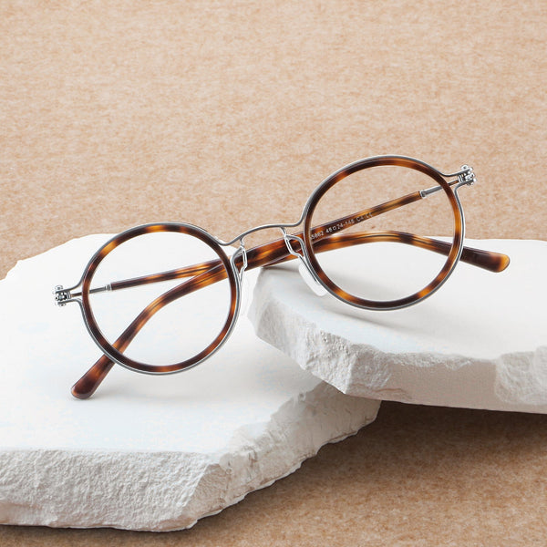 Tate Vintage Round Acetate Glasses Frame
