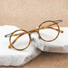 Mika Titanium Vintage Round Eyeglasses Frames