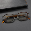 Brimm Retro Titanium Square Glasses Frame