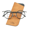 Mika Titanium Vintage Round Eyeglasses Frames