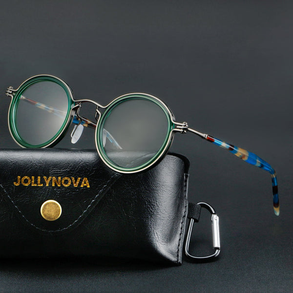 Tate Vintage Round Acetate Glasses Frame