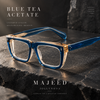 Majeed Retro Rectangle Acetate Glasses Frame