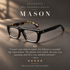 Mason Retro Rectangle Acetate Glasses Frame