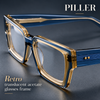 Piller Retro Rectangle Acetate Glasses Frame