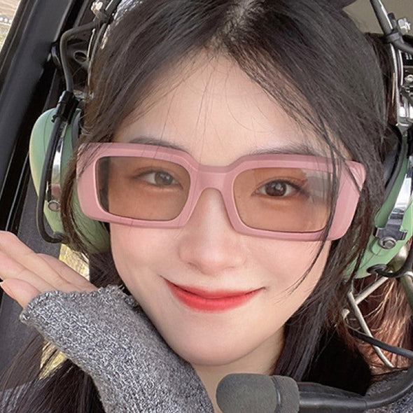 Pink Shades Women Small Sunglasses Black Fashion Square Glasses Vintage Retro Green Glasses Female Unisex Oculos Feminino