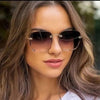 Women Square Frameless Sunglasses